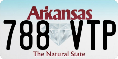 AR license plate 788VTP