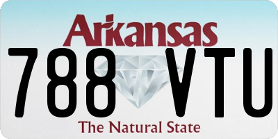 AR license plate 788VTU