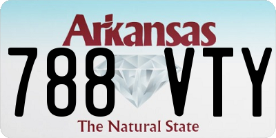 AR license plate 788VTY
