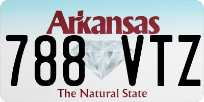 AR license plate 788VTZ