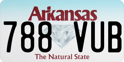 AR license plate 788VUB