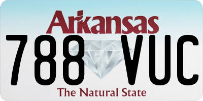 AR license plate 788VUC