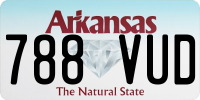 AR license plate 788VUD