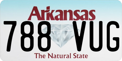 AR license plate 788VUG