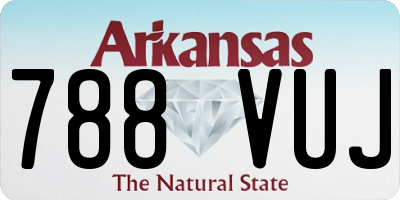 AR license plate 788VUJ