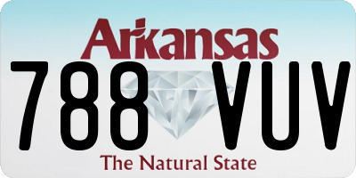 AR license plate 788VUV