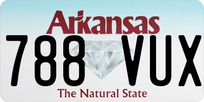 AR license plate 788VUX