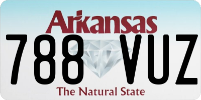 AR license plate 788VUZ