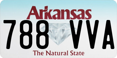 AR license plate 788VVA