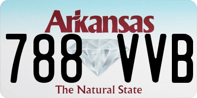 AR license plate 788VVB