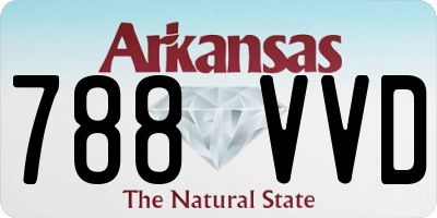 AR license plate 788VVD