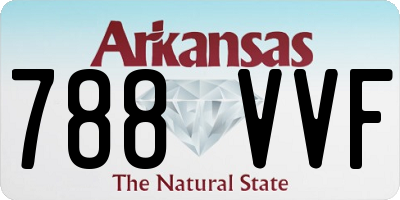 AR license plate 788VVF