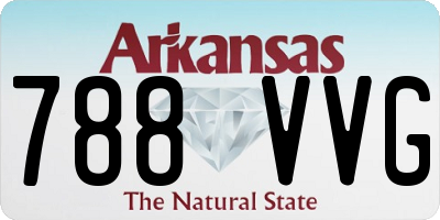 AR license plate 788VVG