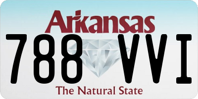 AR license plate 788VVI
