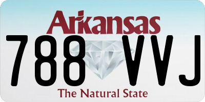 AR license plate 788VVJ