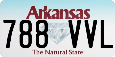 AR license plate 788VVL