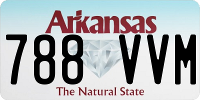 AR license plate 788VVM