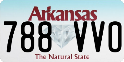 AR license plate 788VVO