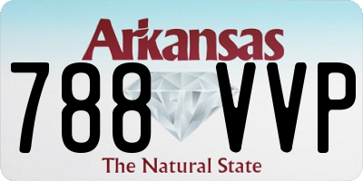 AR license plate 788VVP