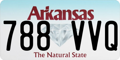 AR license plate 788VVQ