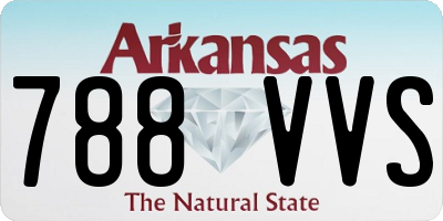 AR license plate 788VVS