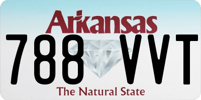 AR license plate 788VVT