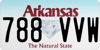 AR license plate 788VVW