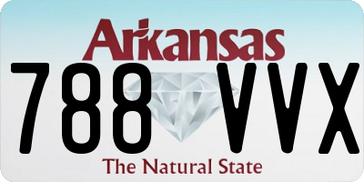 AR license plate 788VVX