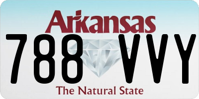 AR license plate 788VVY