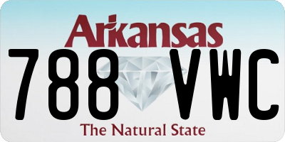 AR license plate 788VWC