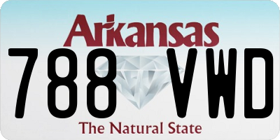AR license plate 788VWD