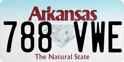 AR license plate 788VWE