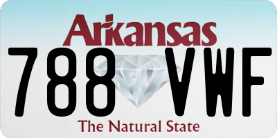 AR license plate 788VWF