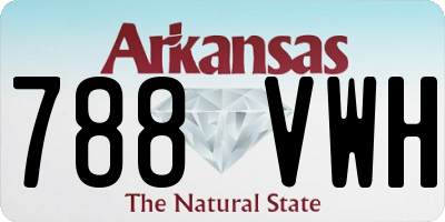 AR license plate 788VWH