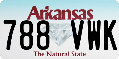 AR license plate 788VWK