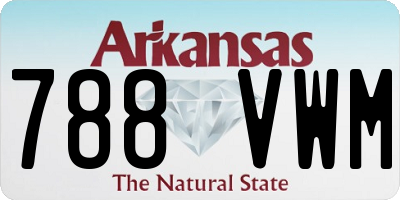 AR license plate 788VWM