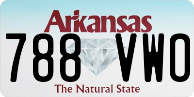 AR license plate 788VWO