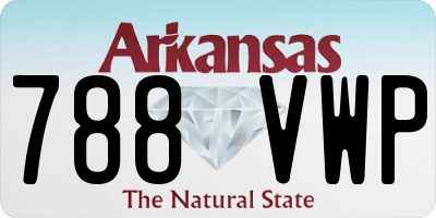 AR license plate 788VWP