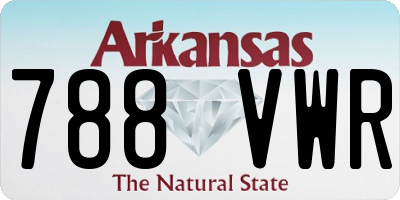 AR license plate 788VWR