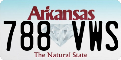 AR license plate 788VWS