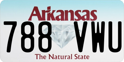 AR license plate 788VWU