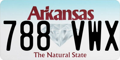 AR license plate 788VWX