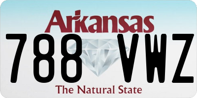 AR license plate 788VWZ