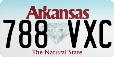 AR license plate 788VXC