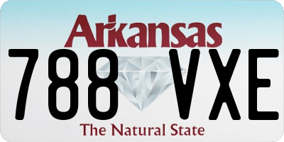 AR license plate 788VXE