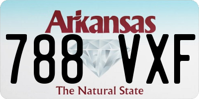 AR license plate 788VXF