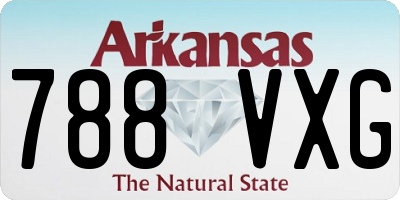AR license plate 788VXG