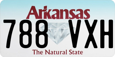AR license plate 788VXH
