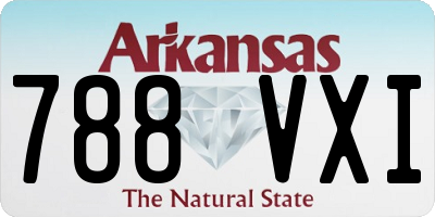 AR license plate 788VXI