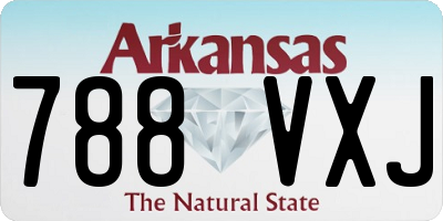 AR license plate 788VXJ